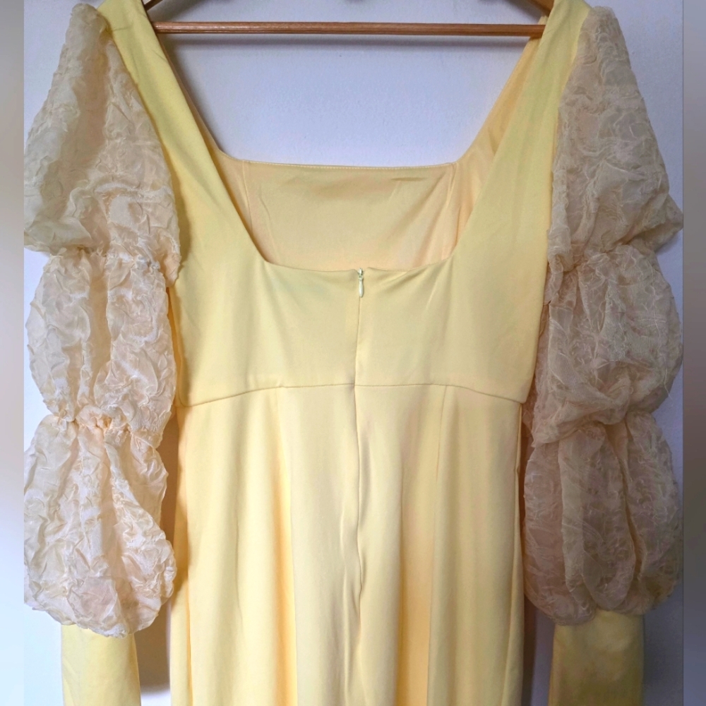 SHEIN Yellow Long Sleeve Dress - Picture 6 of 10